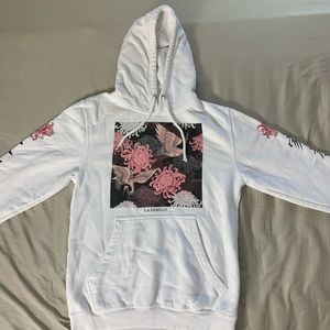 Sweatshirt w/ Beautiful Birds & Flowers